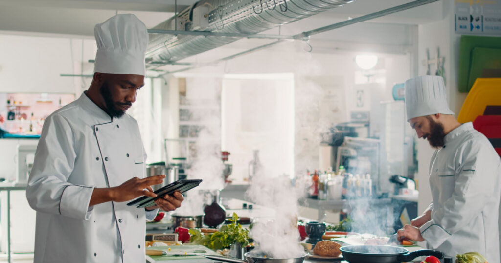 chefs using food management software